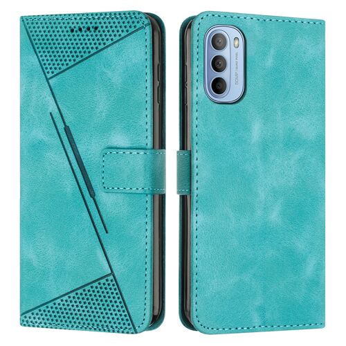 Coque Pour Motorola Moto G52,Housse En Cuir Pu Pochette Portefeuille Magnétique Etui De Protection,Flip Case Compatible Avec Motorola Moto G52,Vert