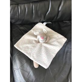 Doudou Biche Faon Blanc Beige Rose Étoiles Obaibi Okaidi