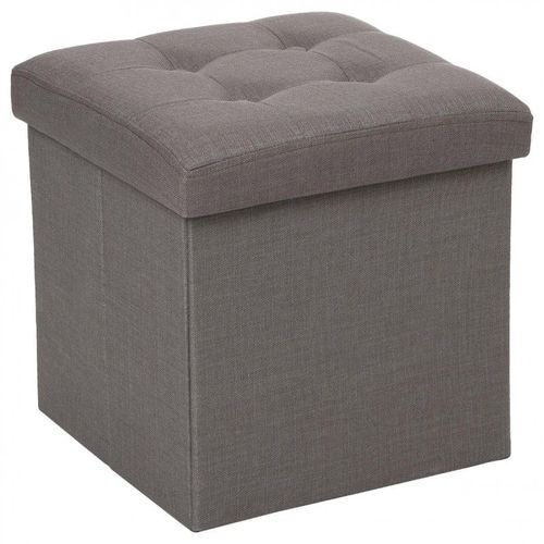 Pouf Pliable Design "Lysandre" 38cm Gris
