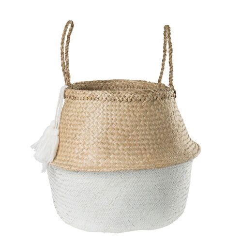 Panier Kahs Borl Ø40 X 38 Cm Blanc