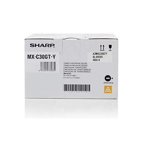 Sharp MXC30GTY - Jaune - originale - cartouche de toner - pour Sharp MX-C250F, MX-C300W, MX-C301W