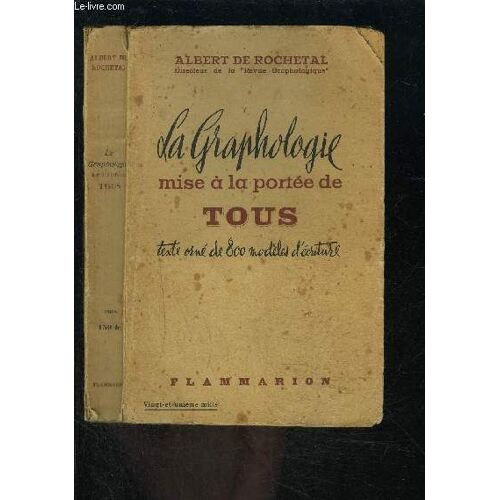 La Graphologie Mise A La Portee De Tous