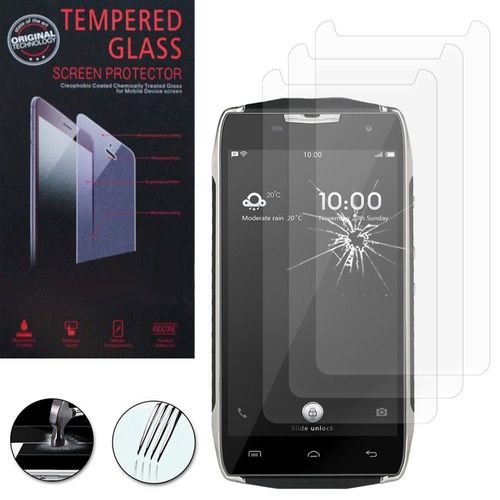 Lot / Pack De 3 Films Verre Trempé Pour Doogee T5s 4g 5.0" Protection D'écran
