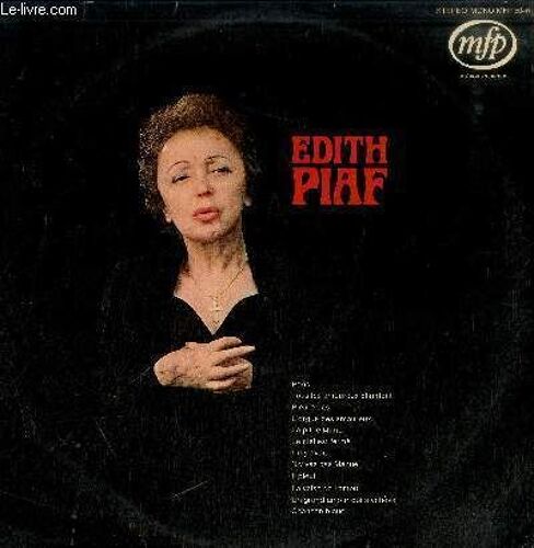 Disque Vinyle 33t Ediths Piaf Orchestre Dirige Par Robert Chauvigny