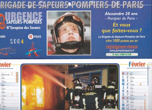 Calendrier 2004 Des Pompiers De Paris