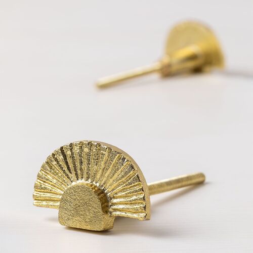 Set de 2 poignées en fer Aroxi Doré