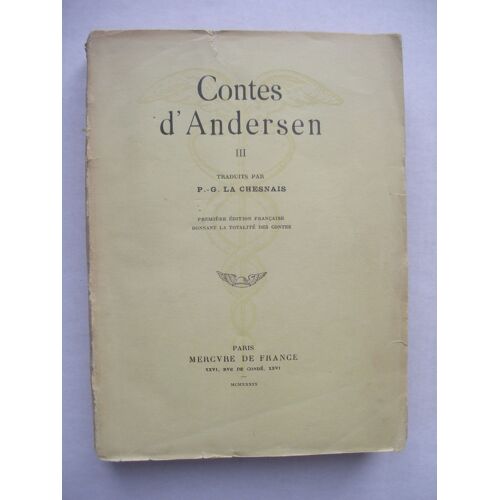 Contes D'andersen, Tome Iii