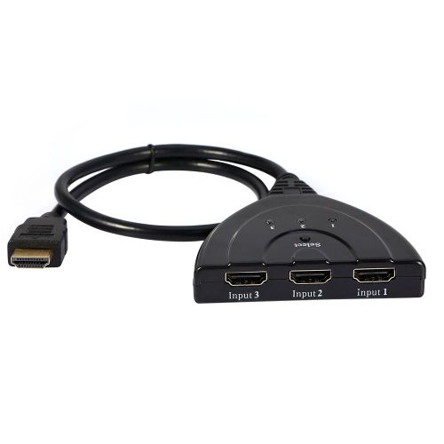Switch HDMI automatique à 3 ports - Commutateur HDMI 3 en 1 1080P Adaptateur Câble Pour HDTV noir - bleutop