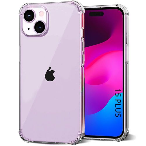 Coque Pour Iphone 15 Plus - Silicone Antichoc Anti Rayures Transparent Slim Coins Renforcés - Booling