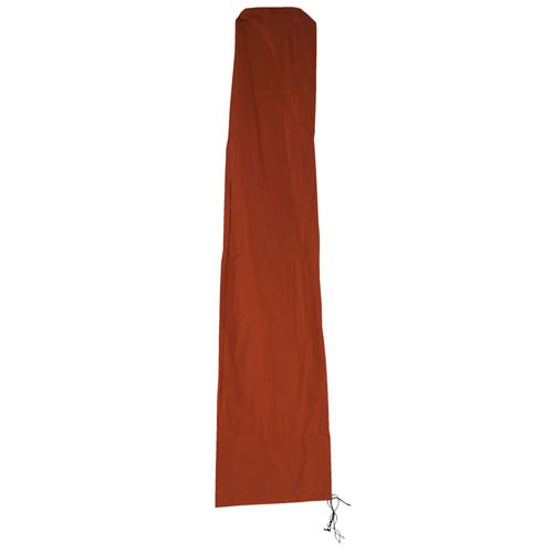 Housse De Protection Hwc Pour Parasol Jusqu'à 4,3 M (3x3 M), Gaine De Protection Avec Zip Terre Cuite