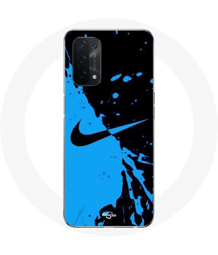 Coque Pour Oppo A74 Nike Logo Bleu Et Noir