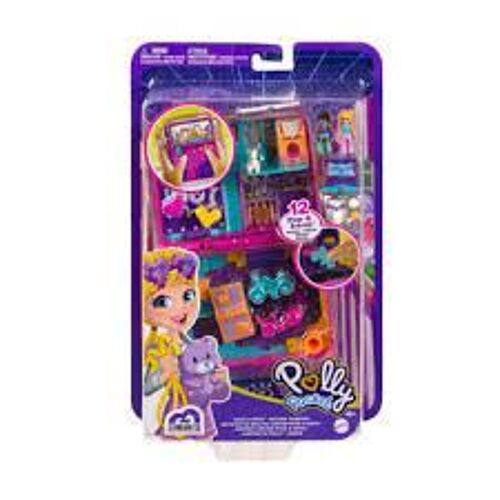 Polly Pocket - Coffret Arcade Race & Rock - 2 Figurines Et Nombreux Accessoires