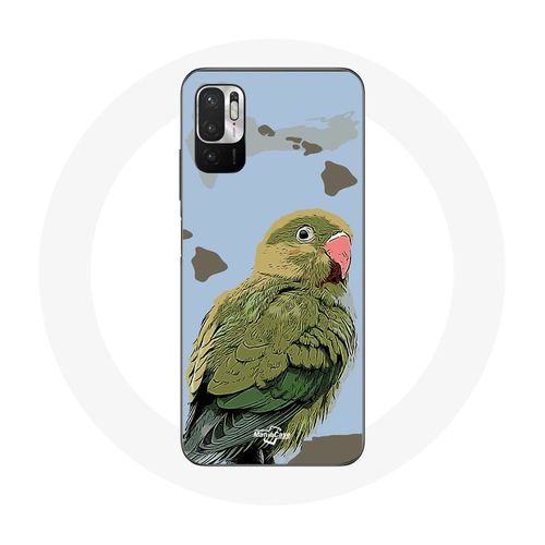 Coque Pour Xiaomi Poco M3 Pro Perruches Oiseaux Vert