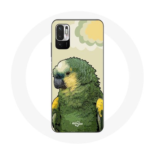 Coque Pour Xiaomi Poco M3 Pro Amazone Perroquets Vert