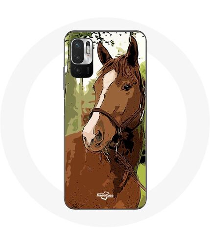 Coque pour Xiaomi Redmi Note 10 5G Quarter Horse Marron Race de cheval