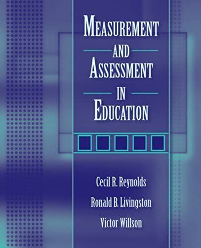 Measurement And Assessment In Education