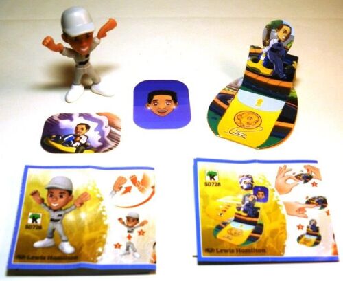 Figurine Et Pop-Up Card "Kinder Joy"(2017) - "Teen Idols", Lewis Hamilton (Sd726 / Sd-726 Et Sd728 / Sd-728)