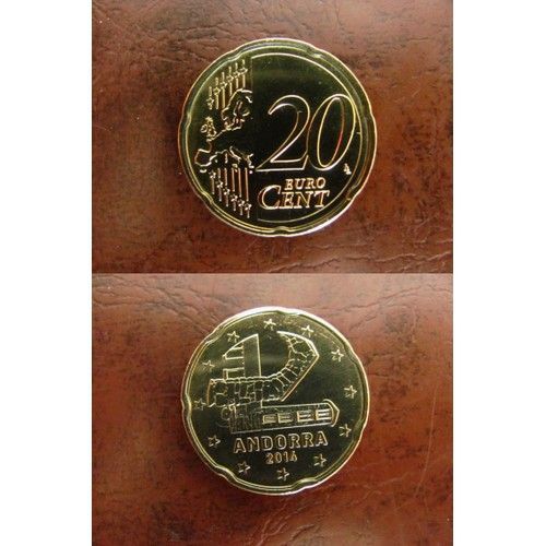 Pièce 20 Centimes Euro Andorre 2014 -