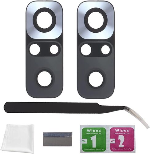 2 Packs Lentille Caméra Pour Xiaomi Redmi Note 10 Pro Vitre Appareil Photo Objectif Arrière Avec Kit De Réparation(Q1321)
