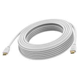 VISION - High speed - câble HDMI - HDMI mâle pour HDMI mâle - 15 m - double blindage - blanc - support pour 8K60Hz, bande passante de 48 Gbps