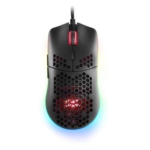 MARS GAMING MMAX - Souris - pour droitiers - optique - 7 boutons - filaire - USB - noir