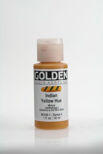 Peinture Acrylic Fluids Golden Iv 30ml Jaune Indien
