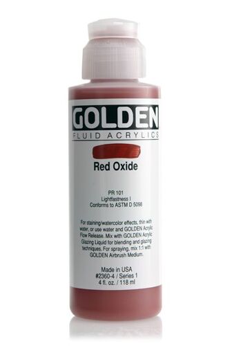 Peinture Acrylic Fluids Golden I 119ml Oxyde Rouge
