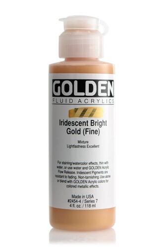 Peinture Acrylic Fluids Golden Vii 119ml Iridescent Or Brillant Fin