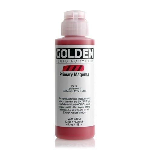 Peinture Acrylic Fluids Golden Vi 119ml Magenta Primaire