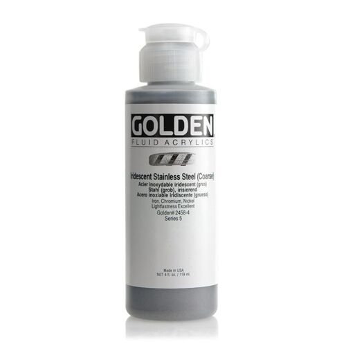 Peinture Acrylic Fluids Golden V 119ml Iridescent Acier Inoxydable