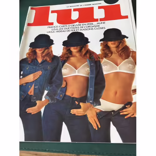 Lui 120 Hugh M. Hefner Dutronc Erotic Adult Charme Andre Valmont Nude Aslan 1974