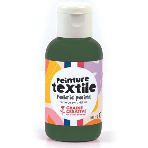 Peinture Pour Textile 50 Ml - Vert Forêt