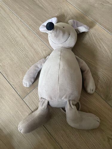Peluche doudou souris grise obaibi okaidi rata 40cm