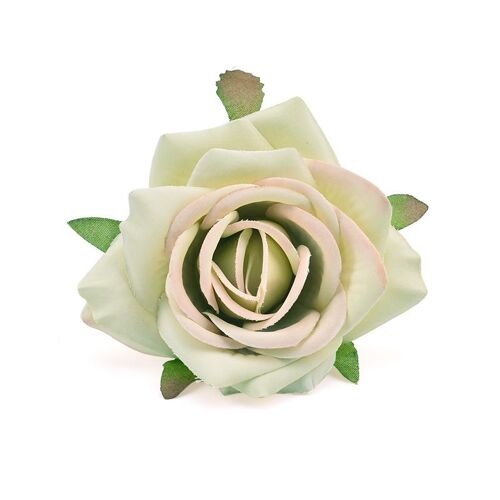 Têtes De Fleurs Artificielles En Soie Rose Blanche, 1 Pièce, Scrapbooking Décoratif Pour Maison, Mariage, Anniversaire, Fausses Fleurs