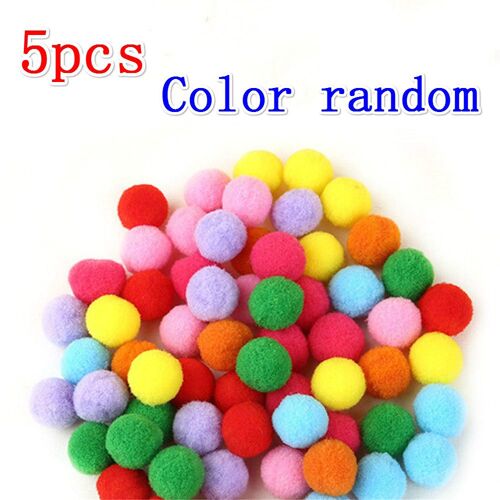 Clochettes Colorées Faites À La Main Pour Chat, Jouet En Peluche, Balle Rebondissante, Chaton, Jeu, Fournitures, Cadeaux Pour Animaux De Compagnie