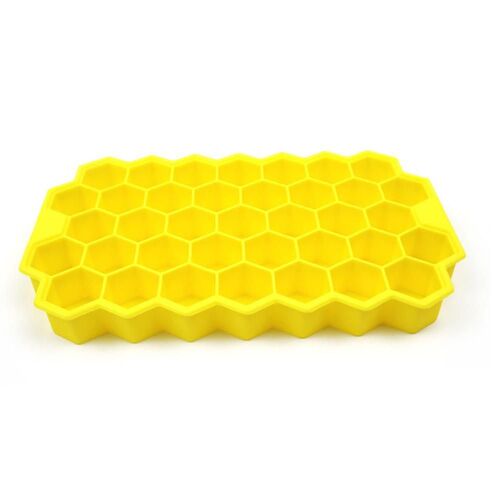 Bac À Glaçons En Forme De Nid D'abeille En Silicone, Ustensile De Cuisine Créatif Pour Glace, Moule À Whisky, Pour Cocktail, 37 Grilles