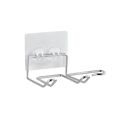 Support de rangement universel pour sèche-cheveux, sans poinçon, fixation murale, en acier inoxydable, pour la maison, salle de bain, Dressing