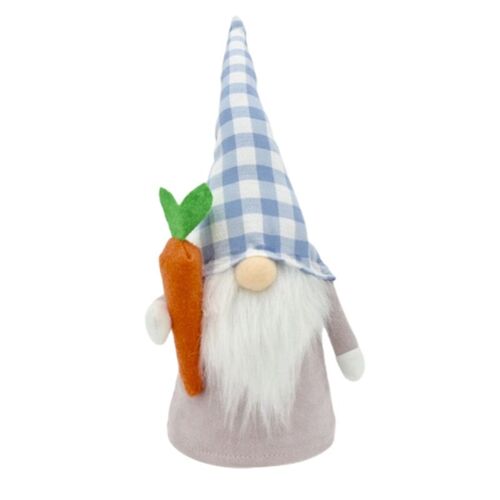 Gnome De Carotte De Pâques, Décoration De Maison De Vacances De Printemps En Peluche Faite À La Main Suédoise Tomte Elfe Poupée Ornements
