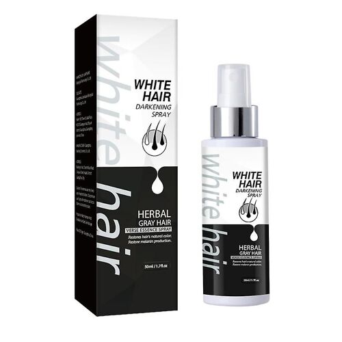 Transformez Votre Laque Pour Cheveux Gris 50 Ml Spray Assombrissant Pour Cheveux Blancs Pour Hommes Femmes 