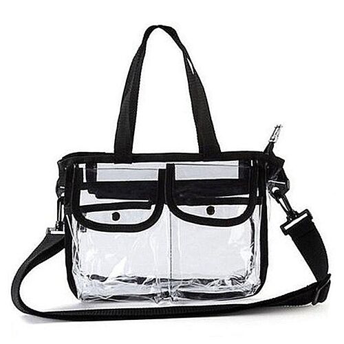 Femmes PVC Sac à bandoulière Sac à main Voyage Fourre-tout Cosmétique Plage Toilette Rangement pour C
