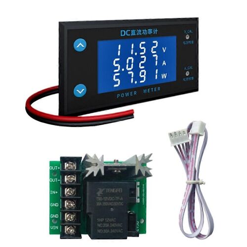 Voltmètre Ampèremètre Voltimeter Power Bank Détecteur de tension Voltmètre 0-200V 10A