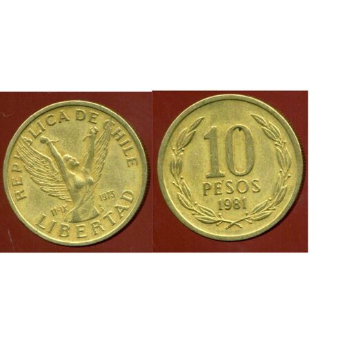 Monnaie 10 Pesos Chili 1981