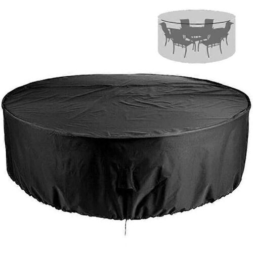 Housse De Jardin Ronde Housse De Protection Housse De Table De Jardin Ronde Pour Table De Jardin Imperméable Et Coupe-Vent 210d Oxford Table De Jardin Ronde 13071cm