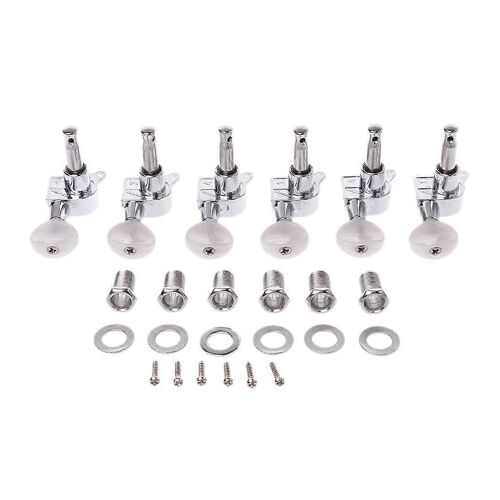 2014 Hot Chrome Guitare En Ligne Corde Accordage Chevilles Tuners Machine Pour Tête 6r Rig