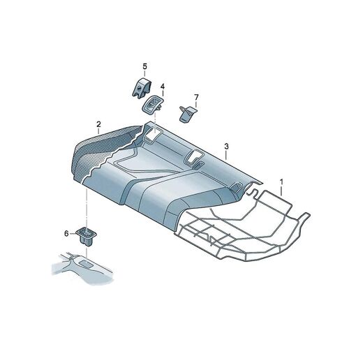 10pcs 8t08871874pk Intérieur Arrière Enfant Ancre Isofix Fente Garniture Couvercle Bouton Pour A4 B8 A5 Rs5 Sportb