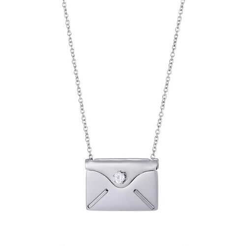 Love You Message Secret Pendentif Collier Pour Fille Fête Des Mères Bijoux Cadeau