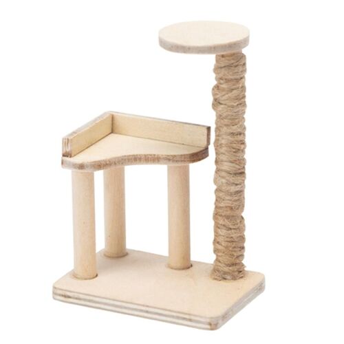 Multifonction Maison De Poupée Miniature Chat Rangement Support Modèle Artisanat Décoratif Ménage Fille Garçons Bricolage Artisanat Ornement