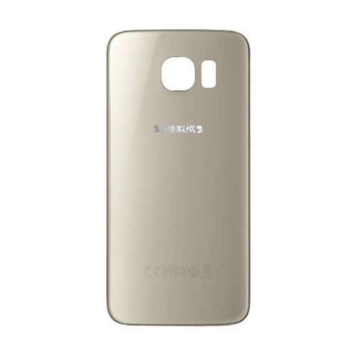 Vitre Arrière Samsung Galaxy S7 Edge Or- Avec Logo