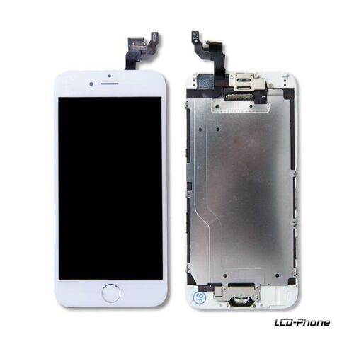 Ecran Complet Iphone 6 Plus Blanc - Pré-Monté Vitre Tactile + Lcd + Caméra + Bouton Home