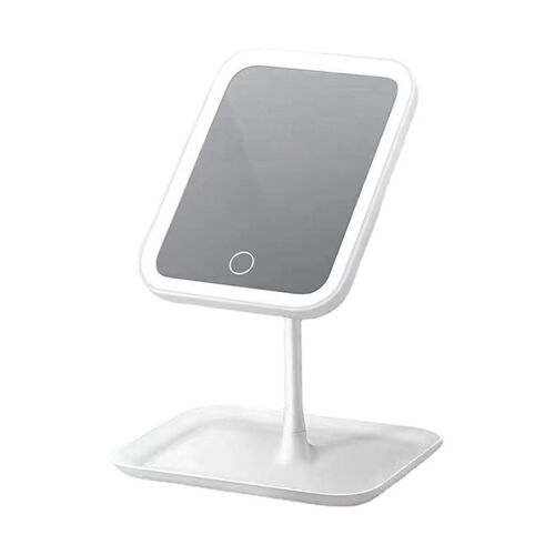 3-Color Touch Adjustable Led Light Cosmetic Mirror, Usb Rechargeable, Free Rotation